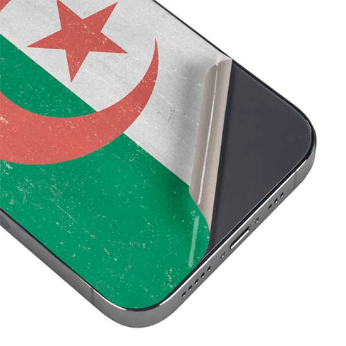 Algeria Flag Distressed iPhone 16 Pro Skin